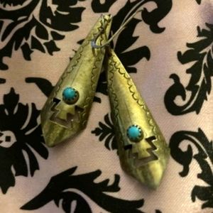 Sterling Silver Turquoise Handmade Earrings